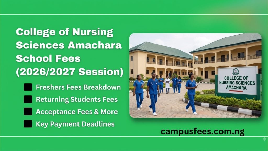 College of Nursing sciences Amachara school fees