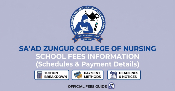 Sa'adu Zungur College of Nursing school fees